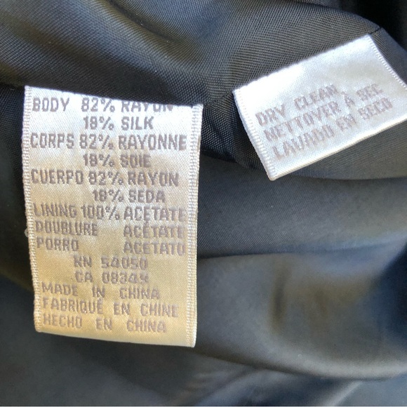 JNY Blk Velvet Evening Jacket Size 16 - Picture 7 of 9